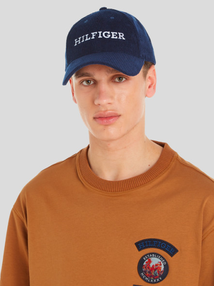 Casquette Marine Velours Tommy Hilfiger