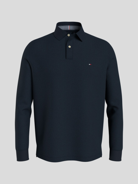 Polo Marine Manches Longues Tommy Hilfiger Grande Taille