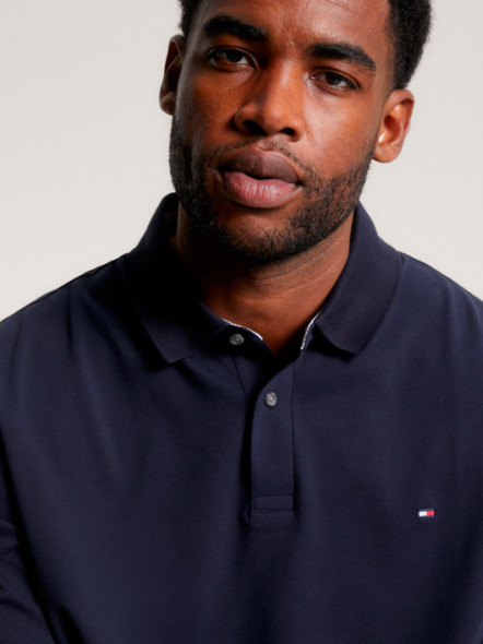 Polo Marine Manches Longues Tommy Hilfiger Grande Taille