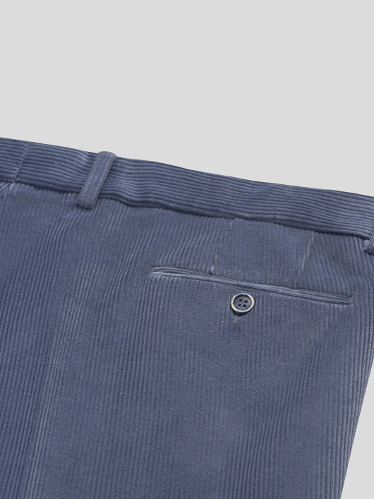 Pantalon Grant Bleu Velours Capel Grande Taille homme grande taille - Capelstore