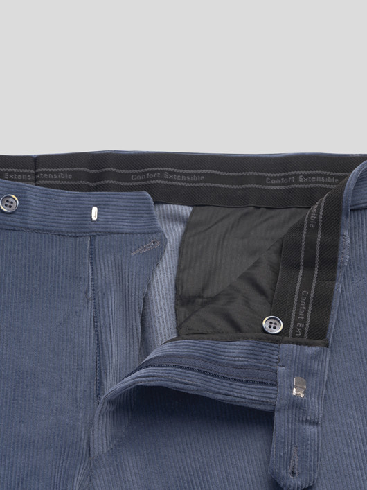 Pantalon Grant Bleu Velours Capel Grande Taille homme grande taille - Capelstore