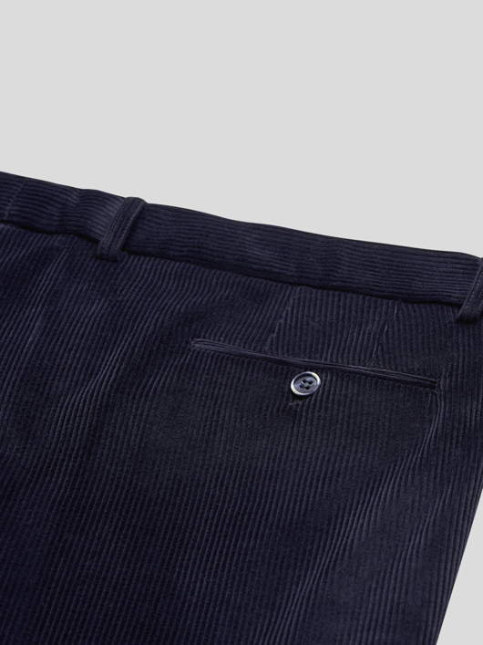 Pantalon Grant Velours Marine Capel Grande Taille  homme grande taille - Capelstore