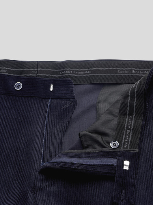 Pantalon Grant Velours Marine Capel Grande Taille  homme grande taille - Capelstore