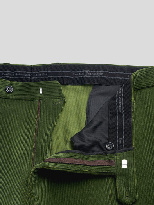 Pantalon Grant Vert Velours Capel Grande Taille homme grande taille - Capelstore