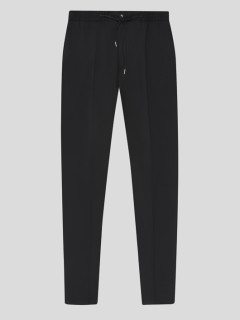 Pantalon Gary Noir Avec Cordon Capel Grande Taille  homme grande taille - Capelstore