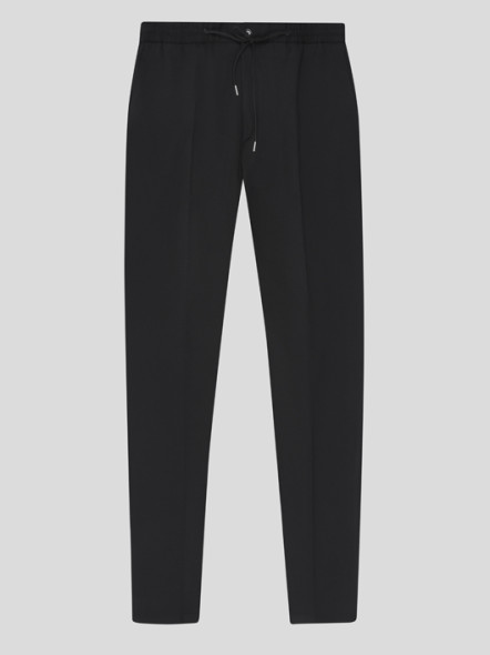 Pantalon Gary Noir Avec Cordon Capel Grande Taille