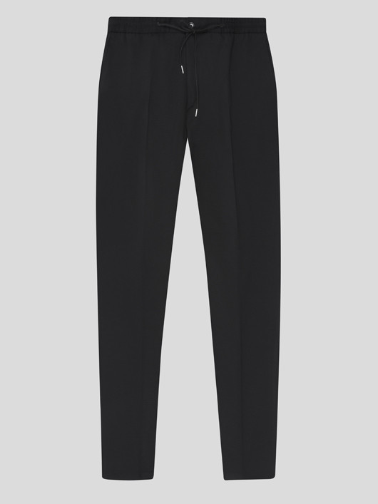 Pantalon Gary Noir Avec Cordon Capel Grande Taille  homme grande taille - Capelstore