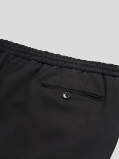 Pantalon Gary Noir Avec Cordon Capel Grande Taille  homme grande taille - Capelstore