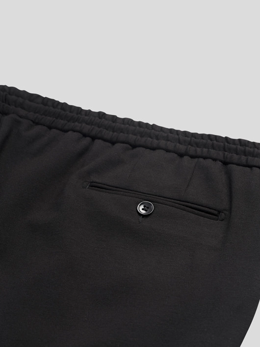 Pantalon Gary Noir Avec Cordon Capel Grande Taille  homme grande taille - Capelstore