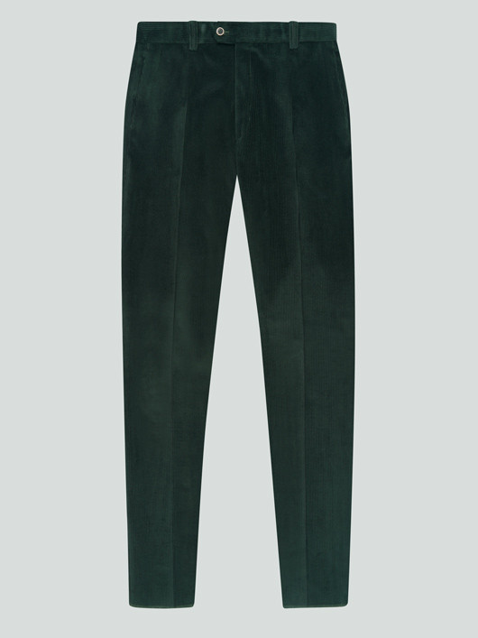 Pantalon Grant Velours Vert Capel Grande Taille