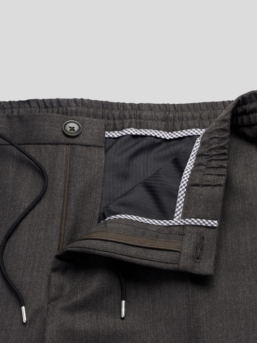 Pantalon Gary Marron Av.cordon Capel Grande Taille homme grande taille - Capelstore