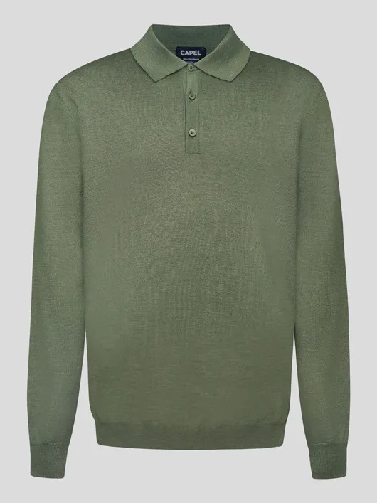 Pull Paolo Col Polo Merinos Capel Grande Taille  homme grande taille - Capelstore