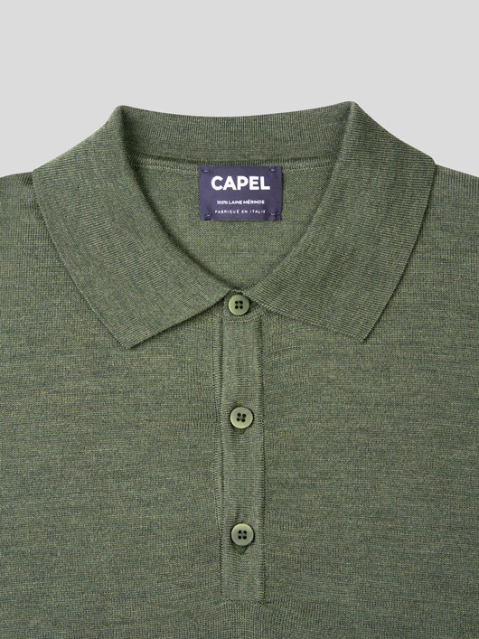 Pull Paolo Col Polo Merinos Capel Grande Taille  homme grande taille - Capelstore