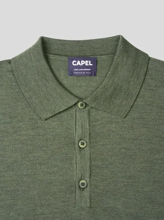 Pull Paolo Col Polo Merinos Capel Grande Taille  homme grande taille - Capelstore