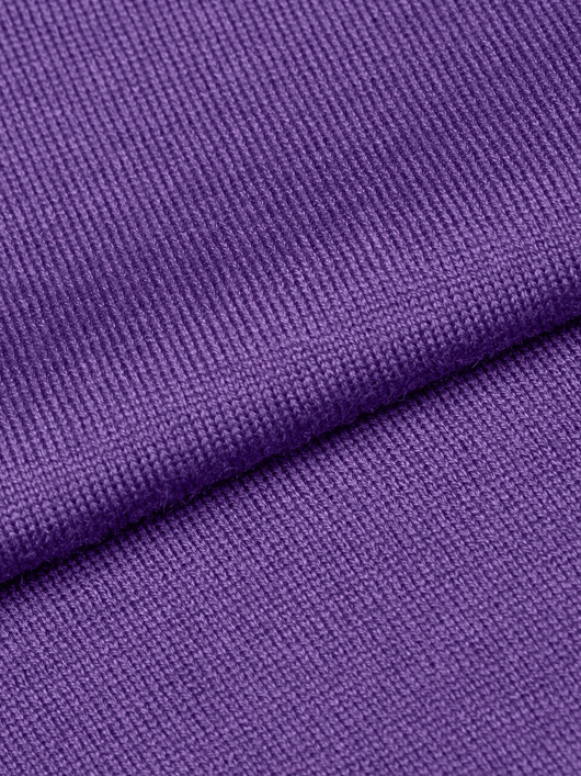 Pull Merinos Como Col V Violet Capel Grande Taille homme grande taille - Capelstore