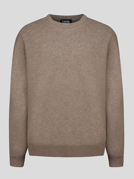 Pull Lambswool Luca Col Rond Capel Grande Taille  homme grande taille - Capelstore