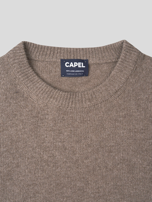 Pull Lambswool Luca Col Rond Capel Grande Taille homme grande taille - Capelstore
