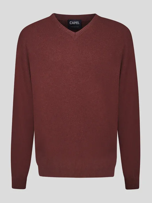 Pull Lambswool Como Col V Capel Grande Taille  homme grande taille - Capelstore