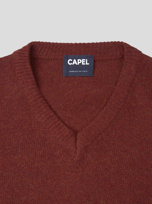 Pull Lambswool Como Col V Capel Grande Taille homme grande taille - Capelstore
