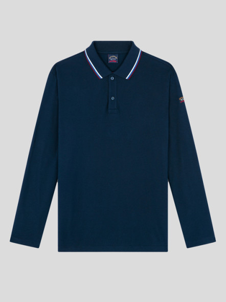 Polo Manches Longues Marine Paul & Shark Grande Taille