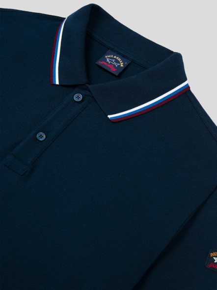 Polo Manches Longues Marine Paul & Shark Grande Taille