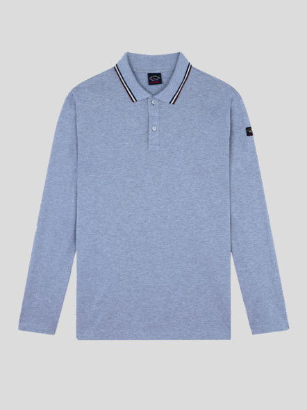Polo Manches Longues Gris Paul & Shark Grande Taille