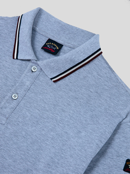 Polo Ml Gris Paul & Shark Grande Taille homme grande taille - Capelstore
