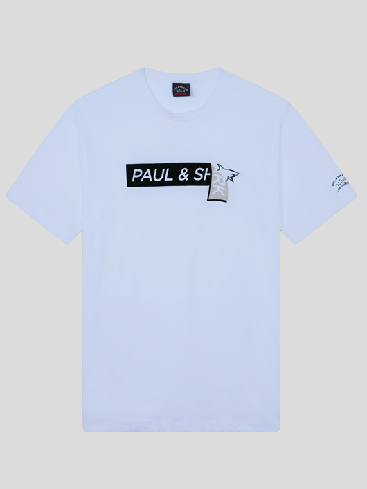 Tee-shirt Blanc Paul & Shark Grande Taille  homme grande taille - Capelstore
