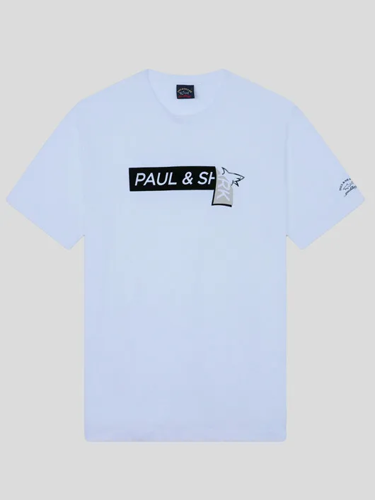 Tee-shirt Blanc Paul & Shark Grande Taille  homme grande taille - Capelstore