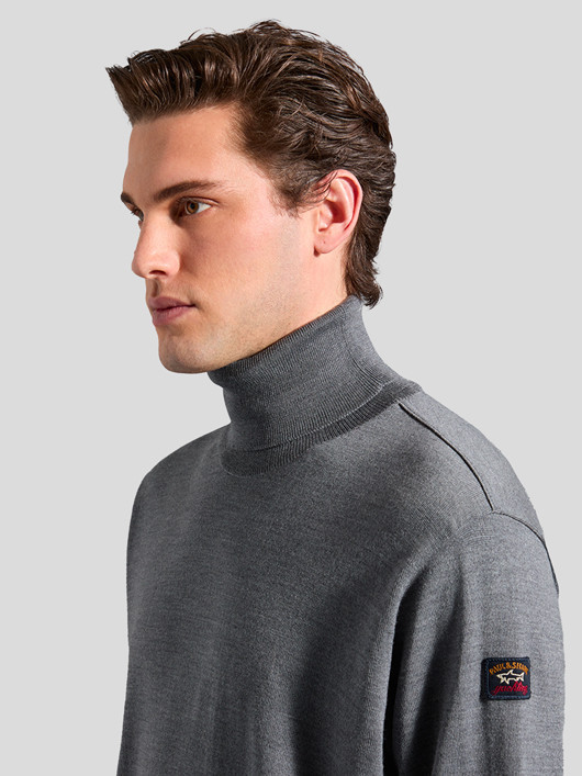 Pull Col Roule Paul & Shark Grande Taille homme grande taille - Capelstore