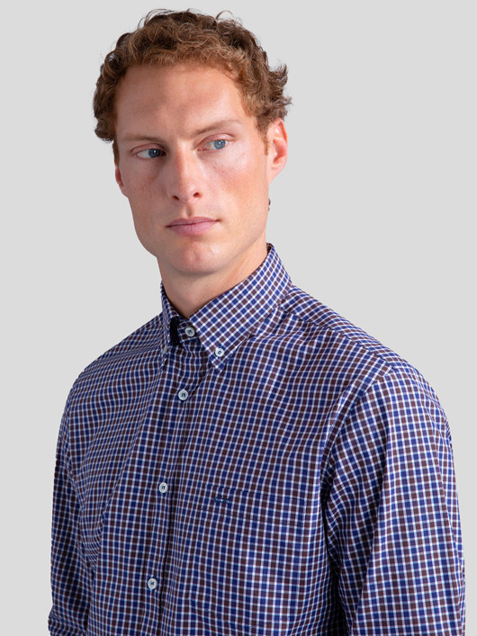 Chemise Carreaux Paul & Shark Grande Taille homme grande taille - Capelstore