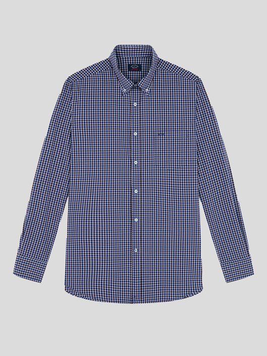 BLOUSE Chemise Imprimée à Carreaux Grande Taille Pour Femmes à Manches