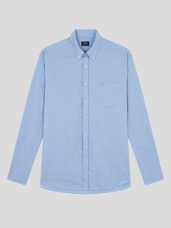 Chemise Flanelle Bleu Ciel Paul & Shark Grande Taille  homme grande taille - Capelstore