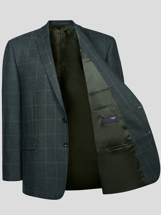 Veste Chevrons Grds Drapiers Tissu Vitale Barberis Canonico homme grande taille - Capelstore