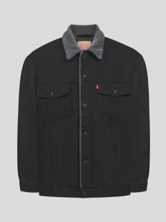 Blouson Sherpa Noir Levi's Grande Taille  homme grande taille - Capelstore