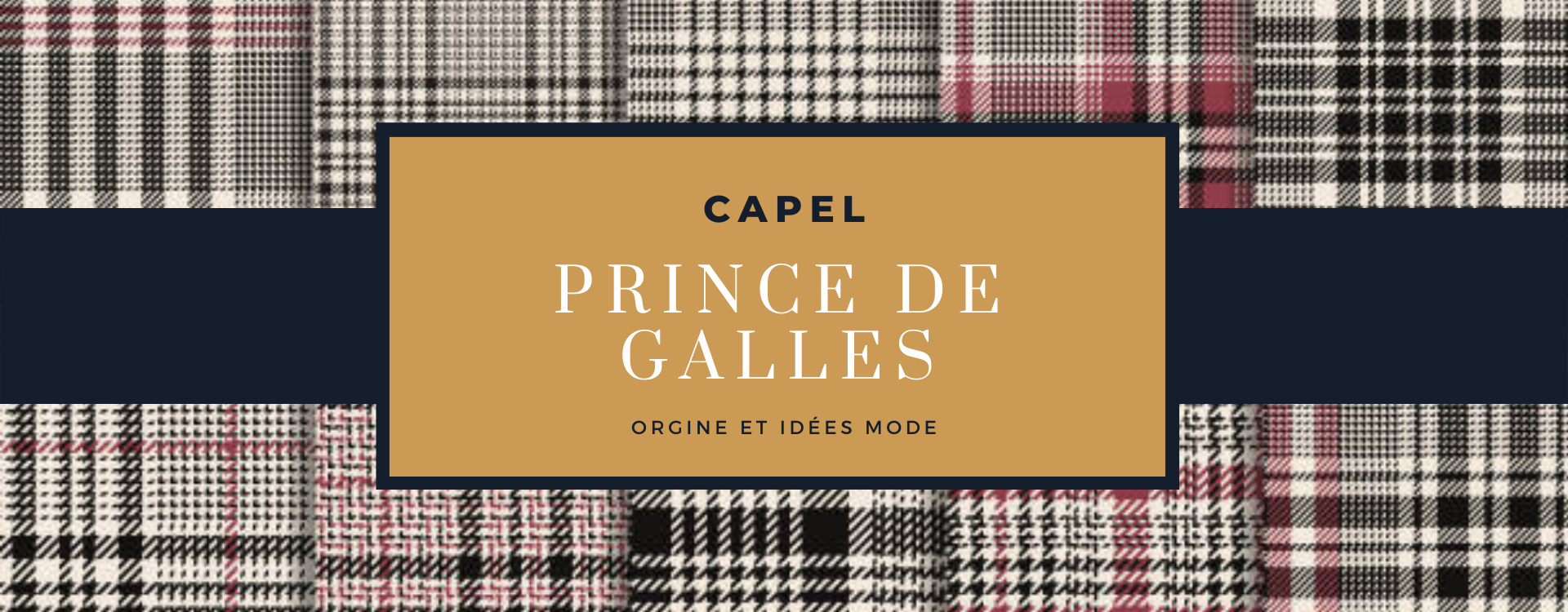 Le tissu motif Prince de Galles
