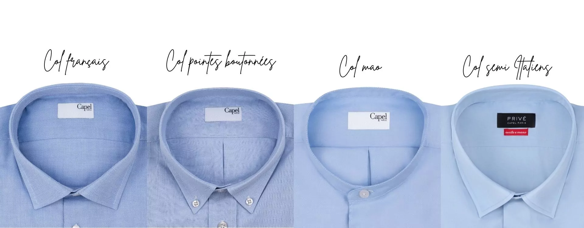 Les différents types de col de chemise