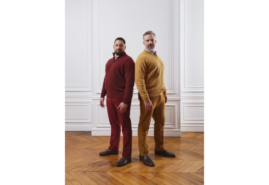 Le pantalon en velours grande taille homme