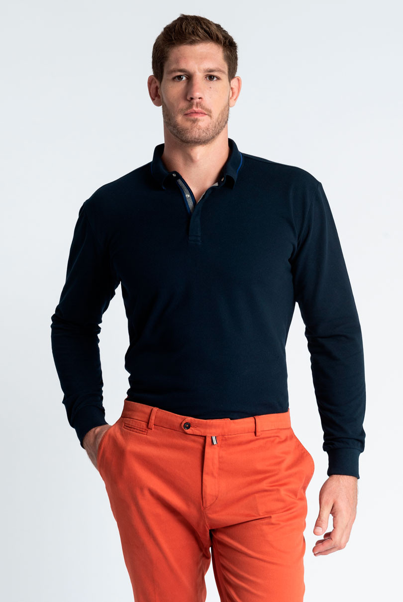 polos manches longues homme grande taille