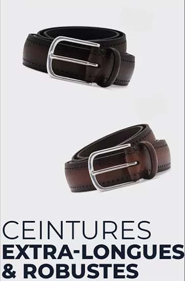 Ceinture extra longue homme