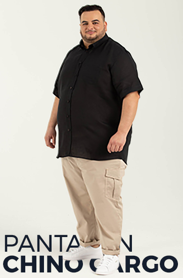 Pantalon chinos homme grande taille